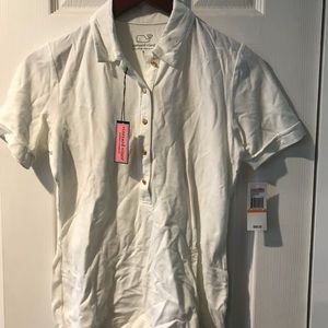 Vineyard Vines polo shirt Small NWT white